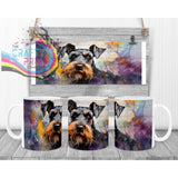 Schnauzer Mug - White Handle & Inner - Mugs