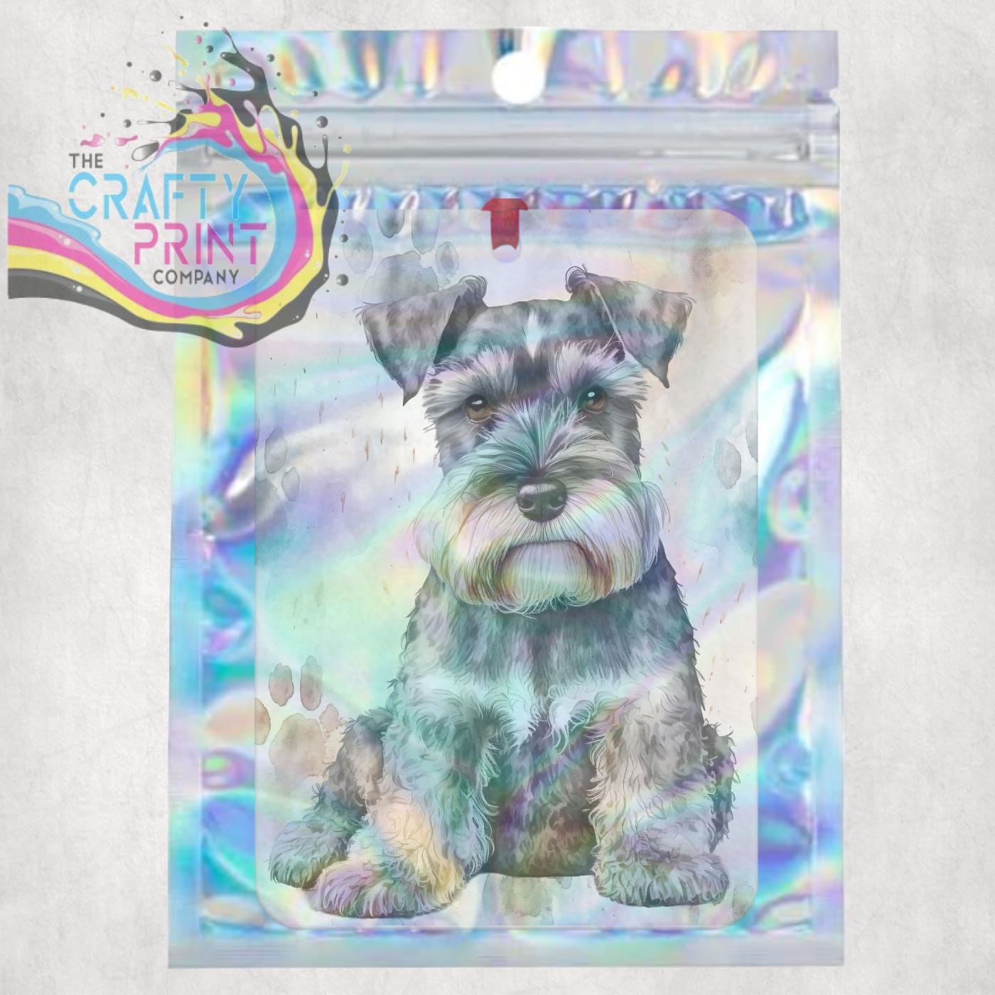 Schnauzer Paw Print Car Air Freshener - Vehicle Fresheners