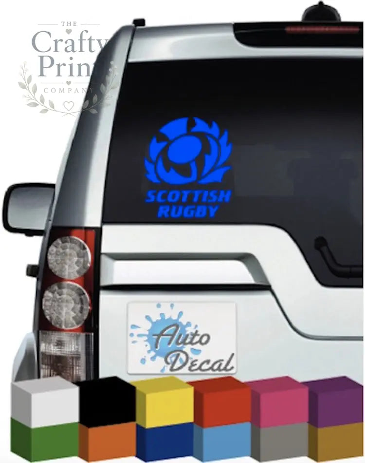 Scottish Rugby Novelty Car Sticker - Bumper Stickers