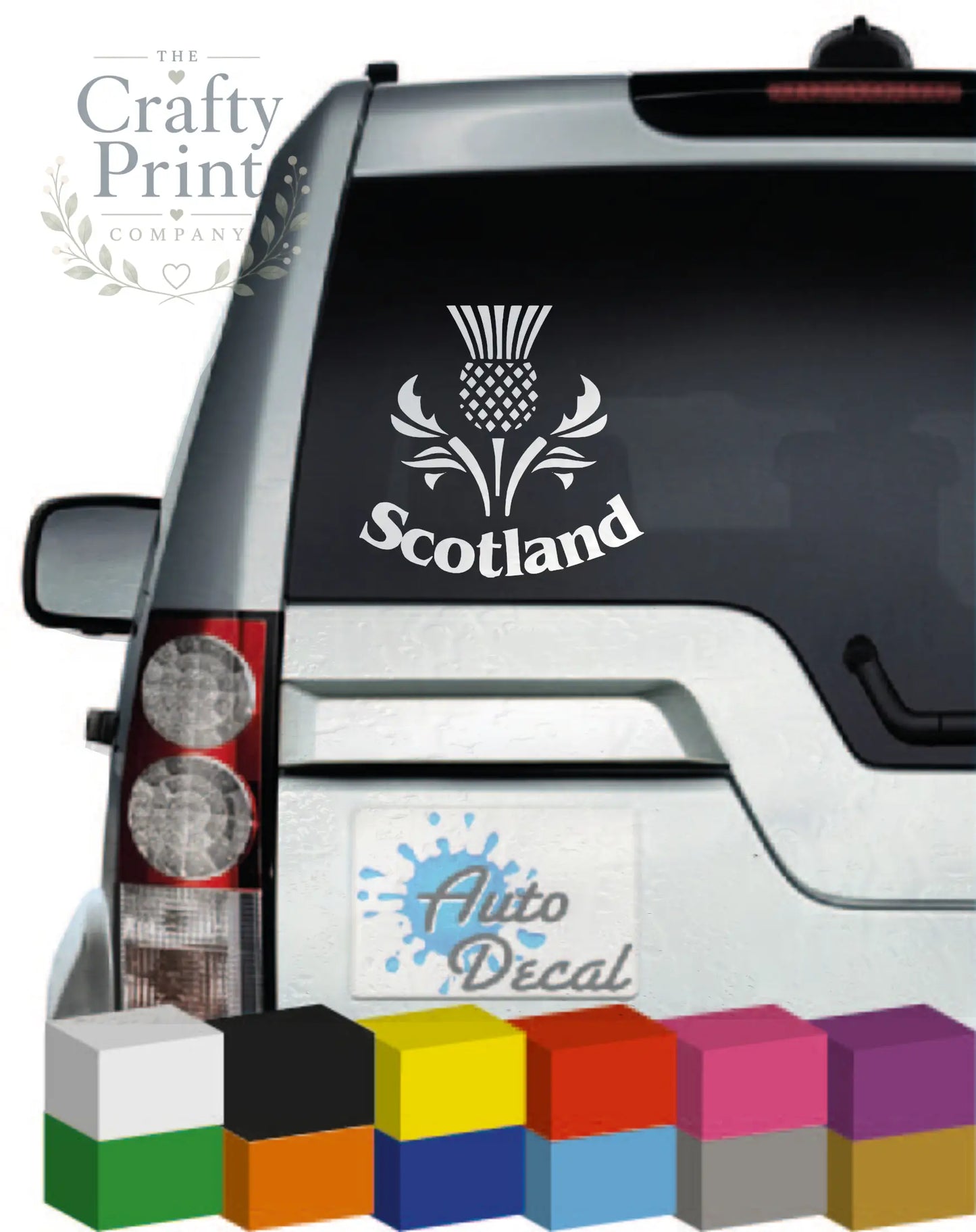 Scottish Thistle (Scotland) Novelty Car Sticker - Bumper