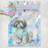 Shih Tzu Paw Print Car Air Freshener - Vehicle Fresheners