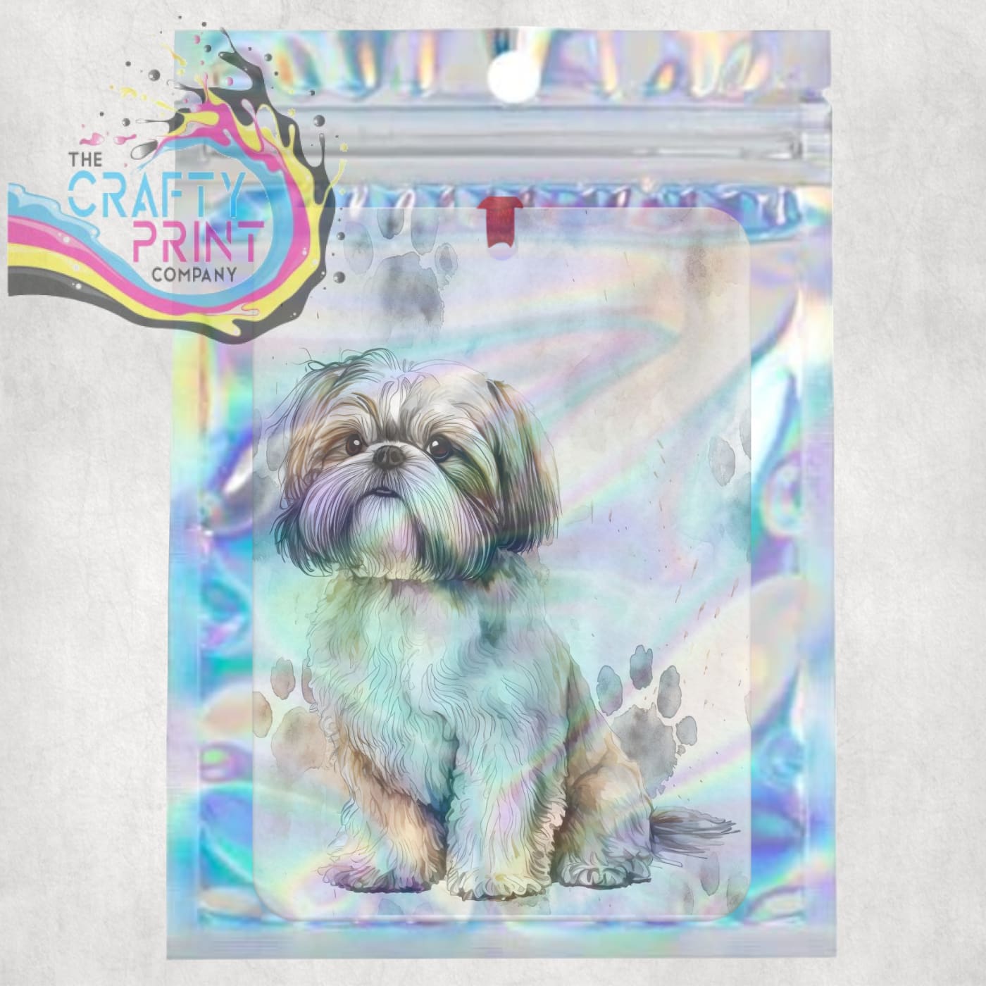 Shih Tzu Paw Print Car Air Freshener - Vehicle Fresheners