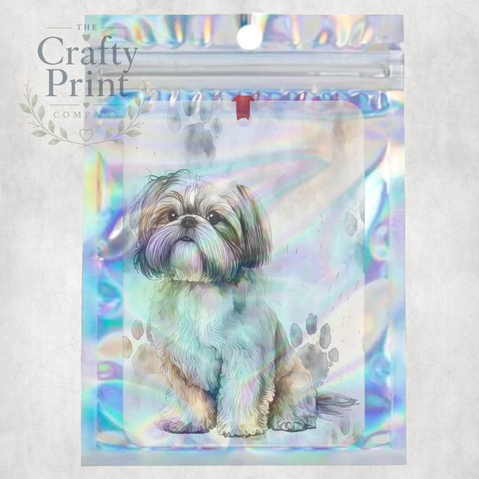 Shih Tzu Paw Print Car Air Freshener - Vehicle Fresheners