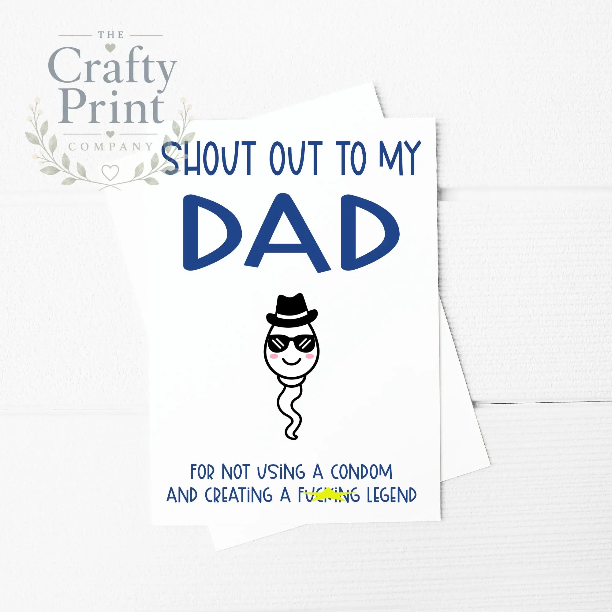 Shout out to my Dad A5 Card & Envelope - Design 3