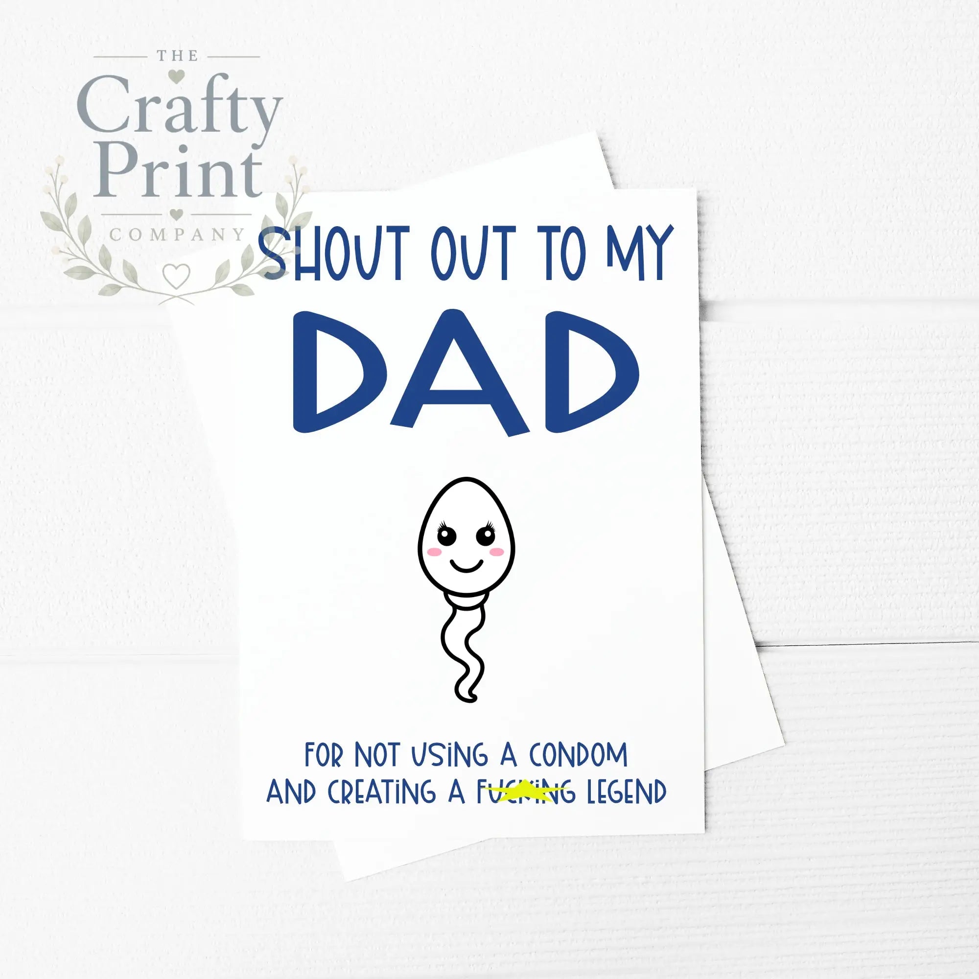 Shout out to my Dad A5 Card & Envelope - Design 4