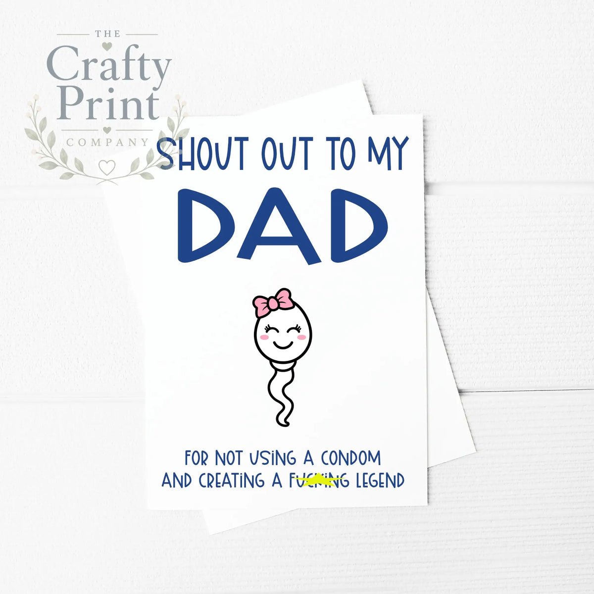 Shout out to my Dad A5 Card & Envelope - Design 6