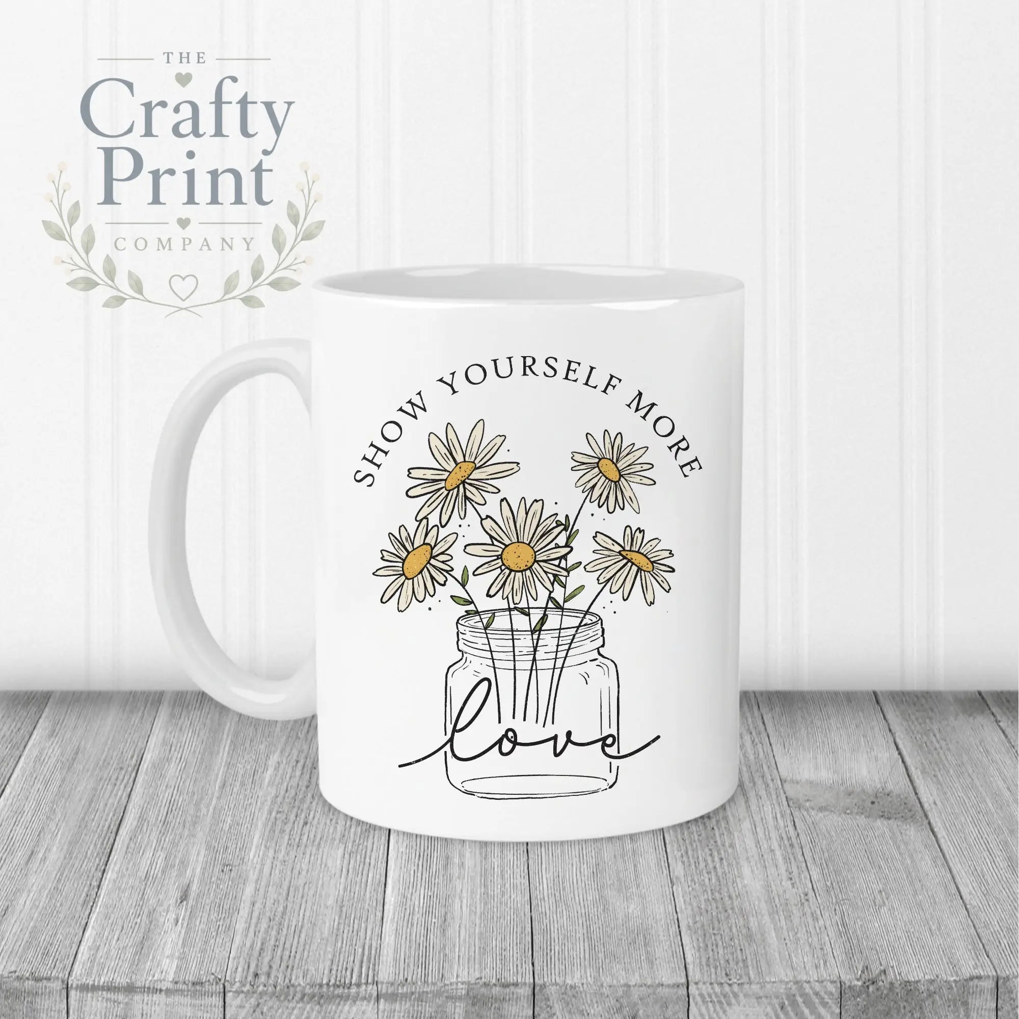 Show yourself more love Mug - White Handle & Inner - Mugs