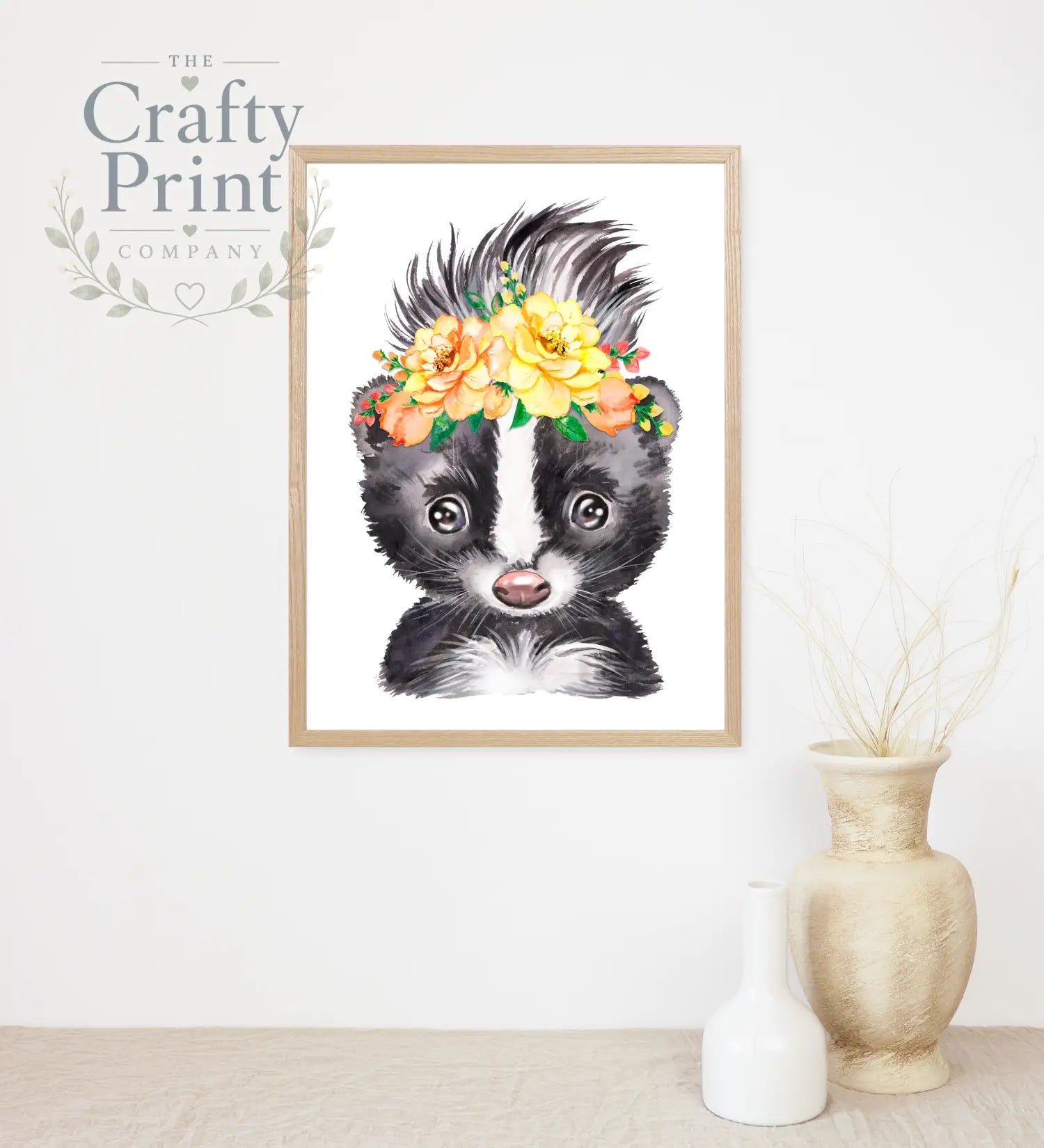 Skunk Flower Print - Posters Prints & Visual Artwork