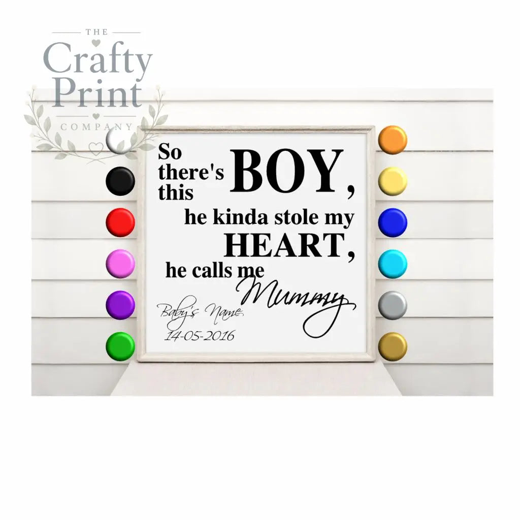 So there’s this Personalised Vinyl Decal Sticker - Black