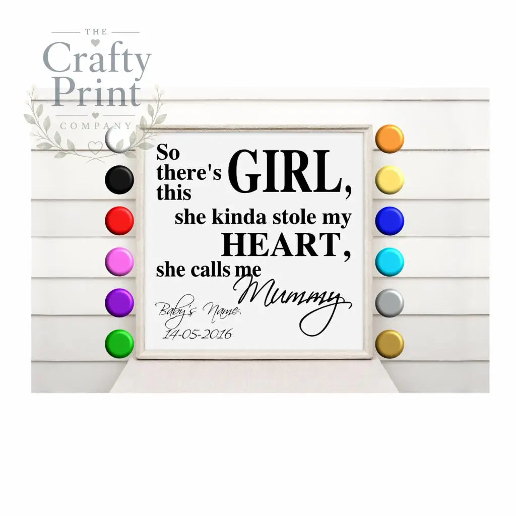 So there’s this Personalised Vinyl Decal Sticker - Black