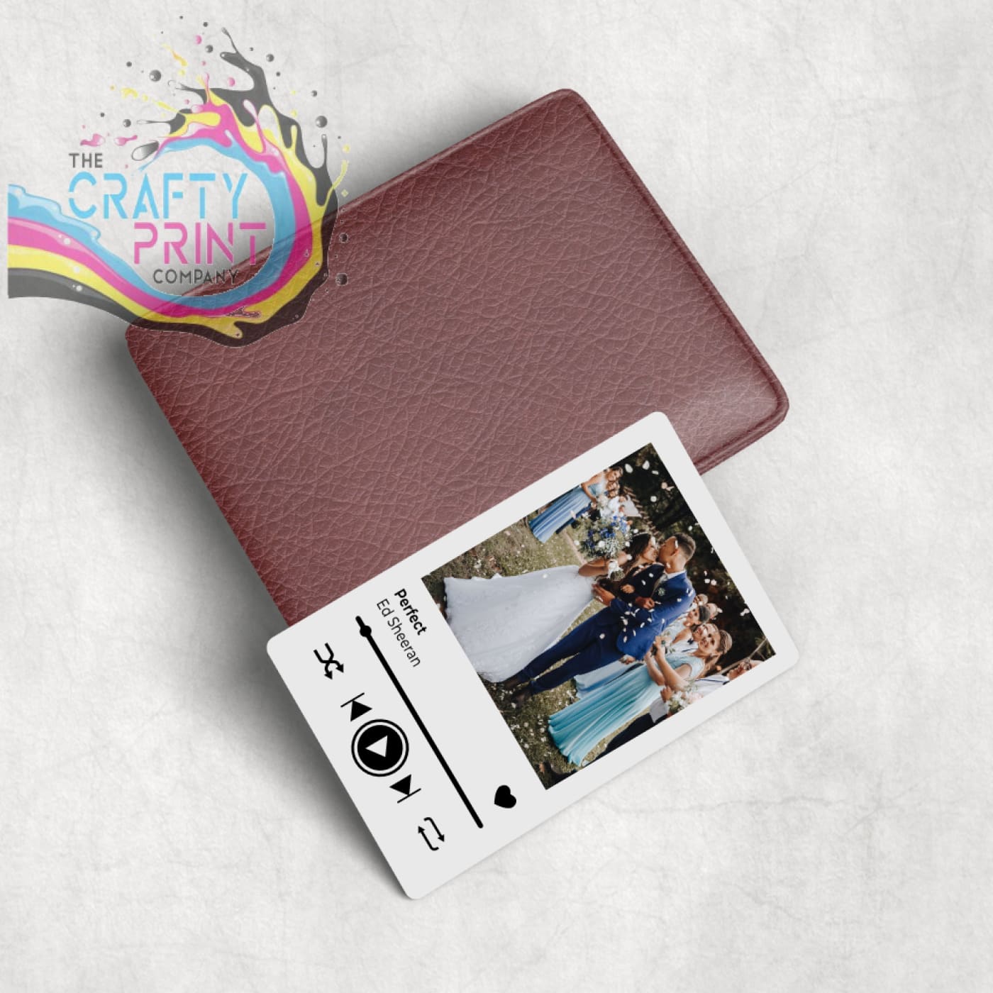 Personalised Song Card for Purse or Wallet - Handbag &