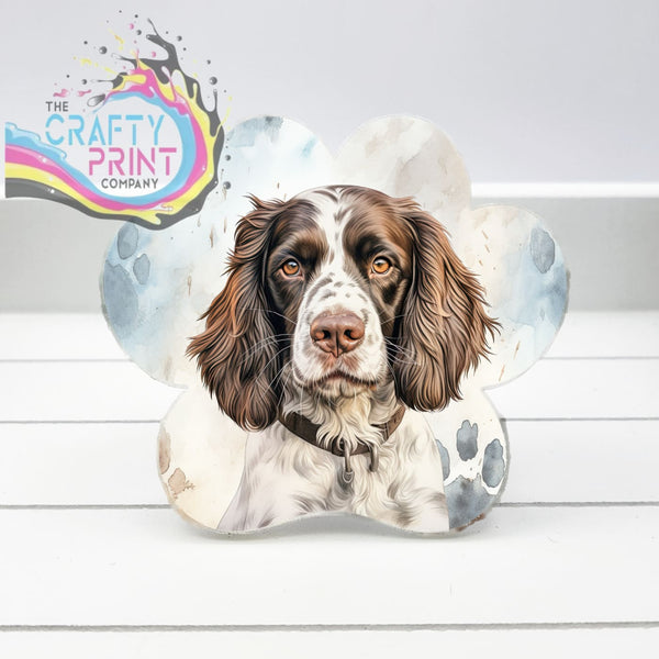 Springer Spaniel Acrylic Paw Print Car Vent Clip on Air