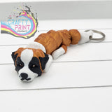 St Bernard Articulated Flexi Keyring