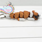 St Bernard Articulated Flexi Keyring