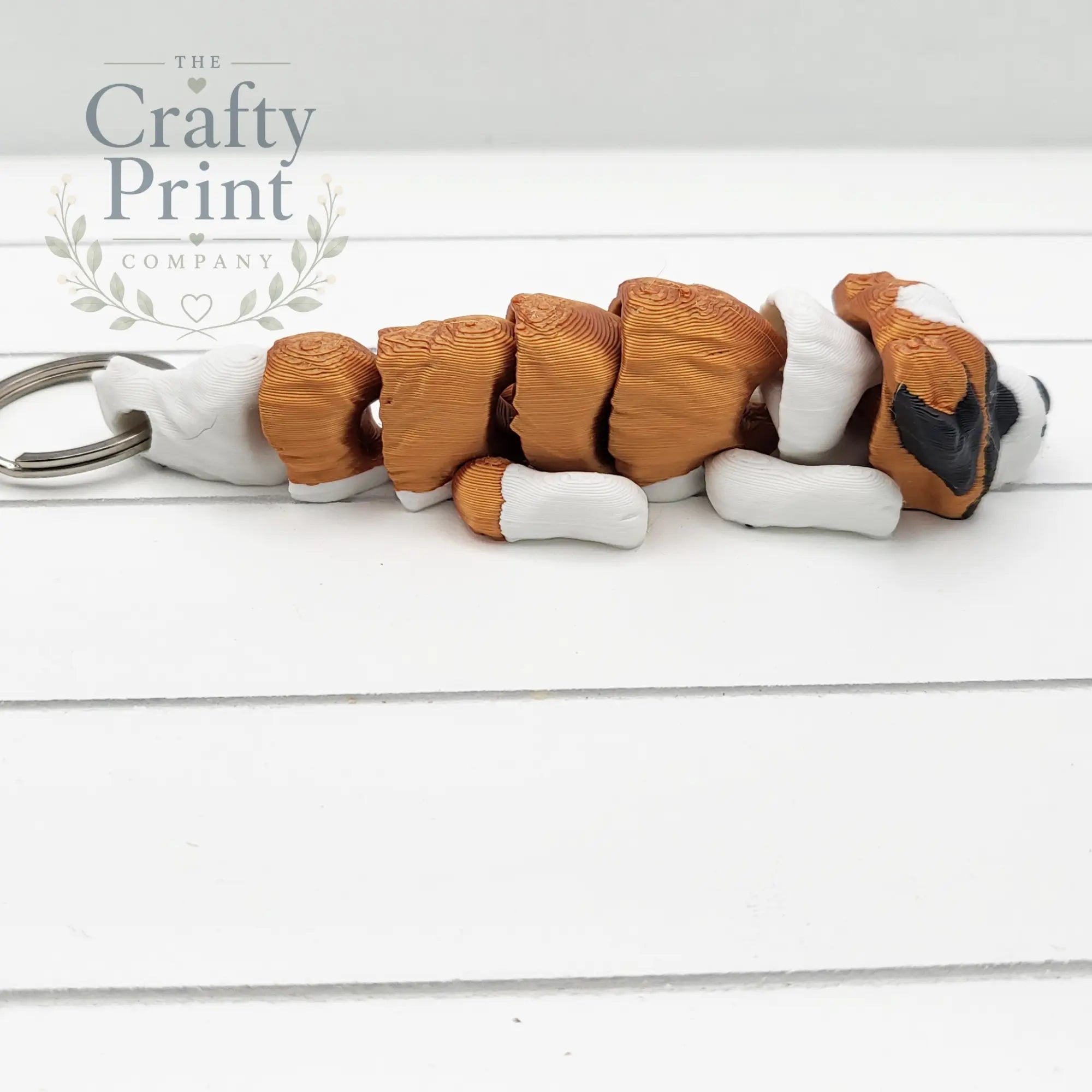 St Bernard Articulated Flexi Keyring