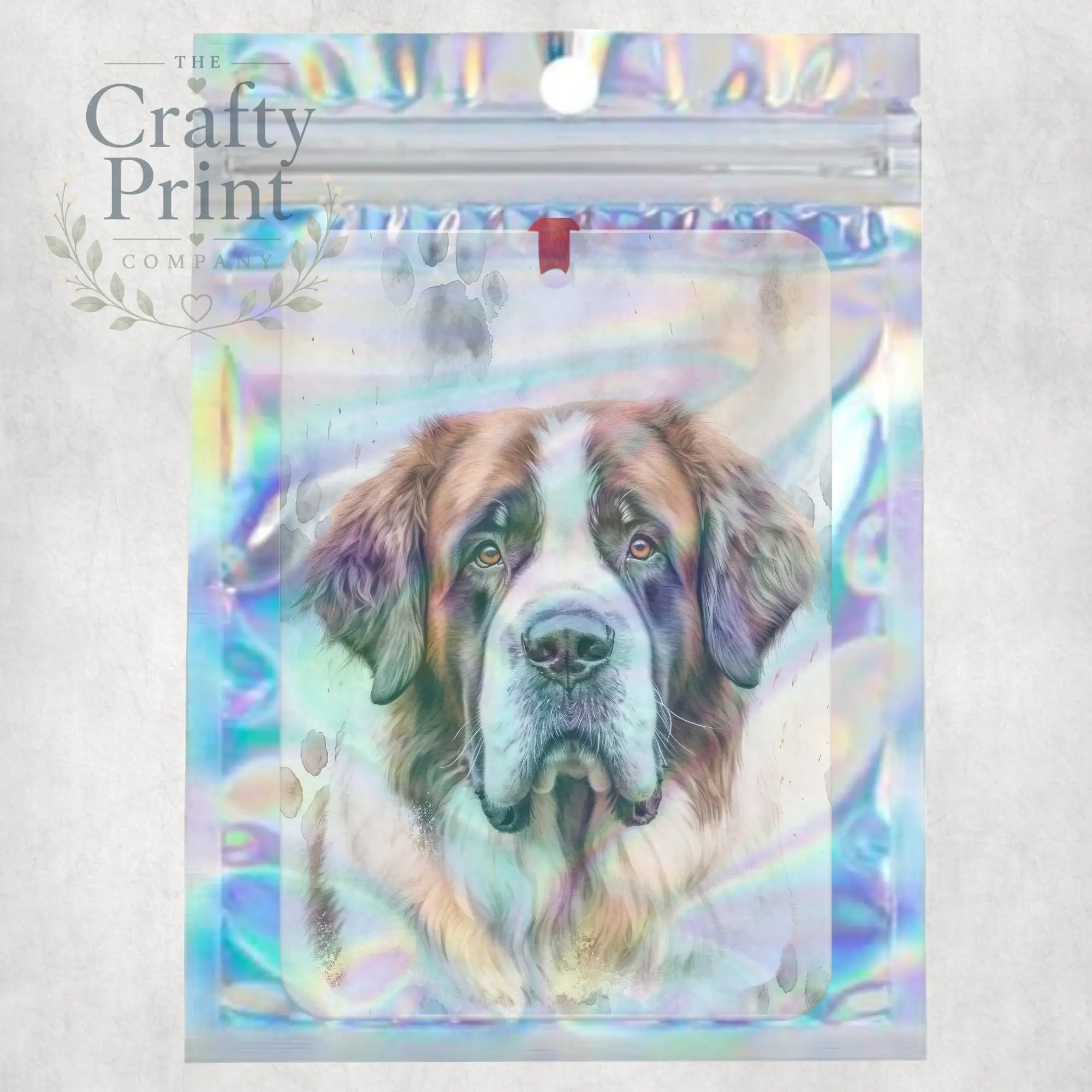 St Bernard Paw Print Car Air Freshener - Vehicle Fresheners