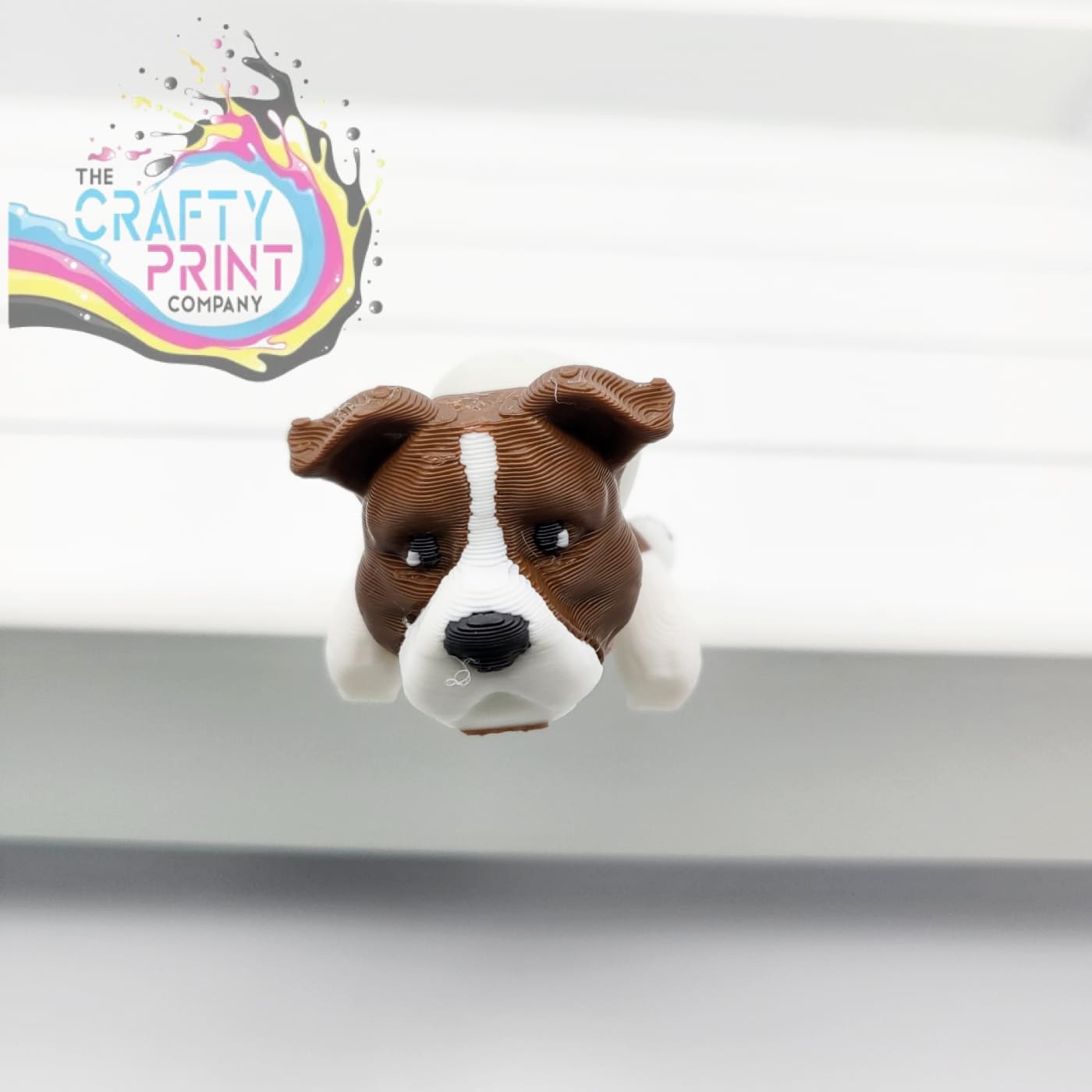 3D Printed Staffy Articulated Flexi Keyring/Fidget