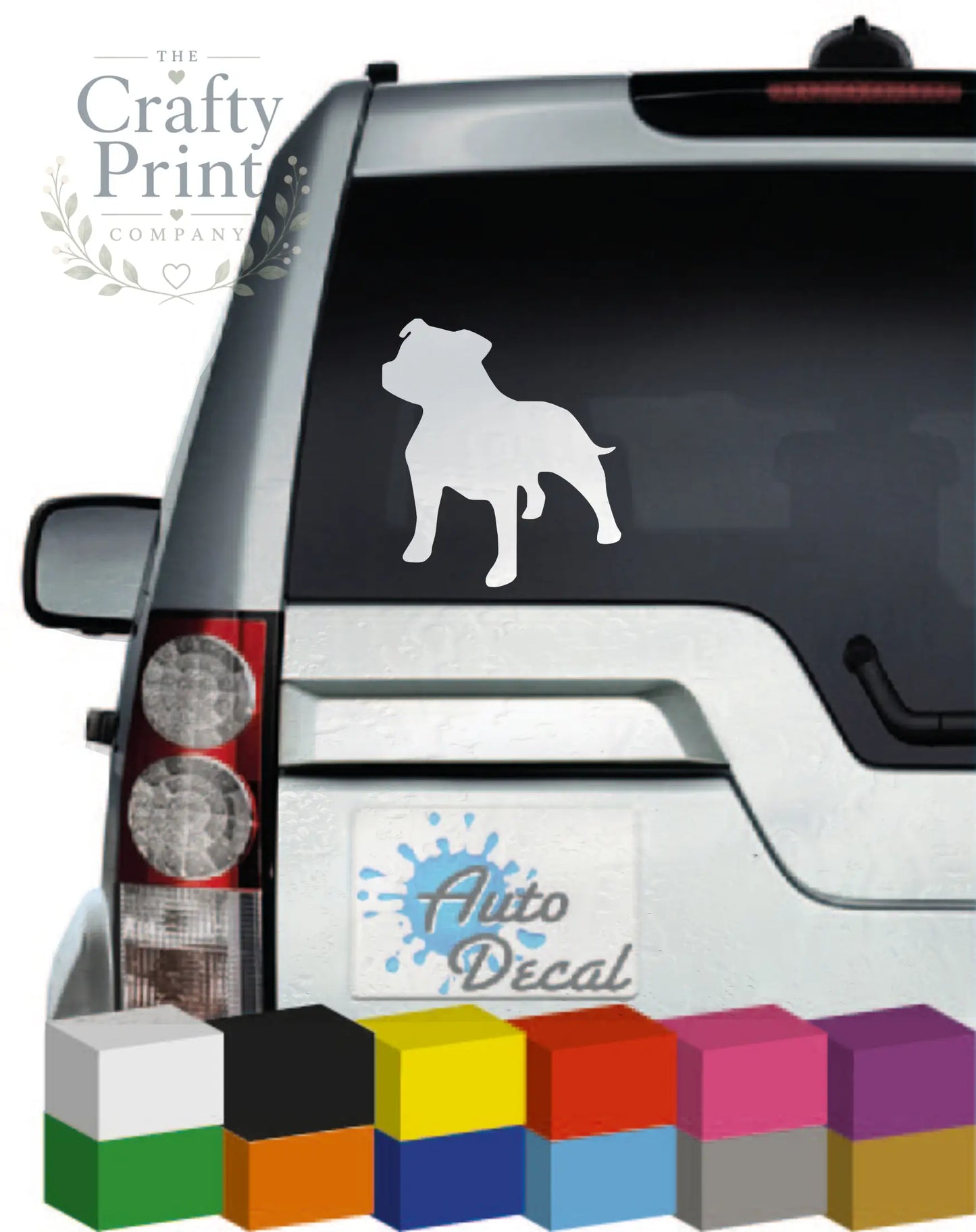 Staffy Car Sticker - Bumper Stickers