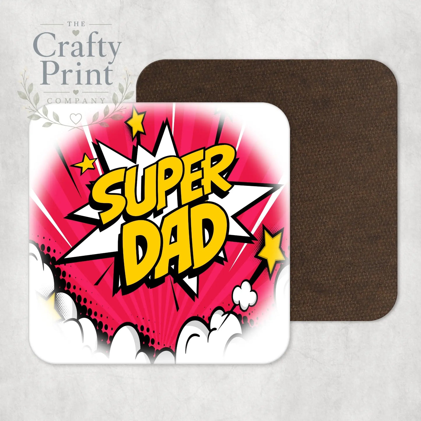 Super Dad Comic Style Coaster - Coasters