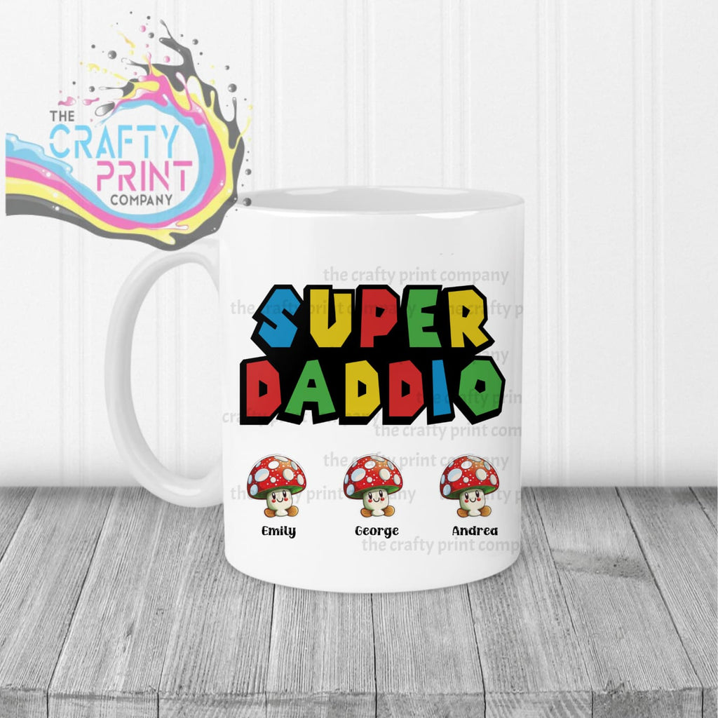 Super Daddio Personalised Mug - White Handle & Inner - Mugs