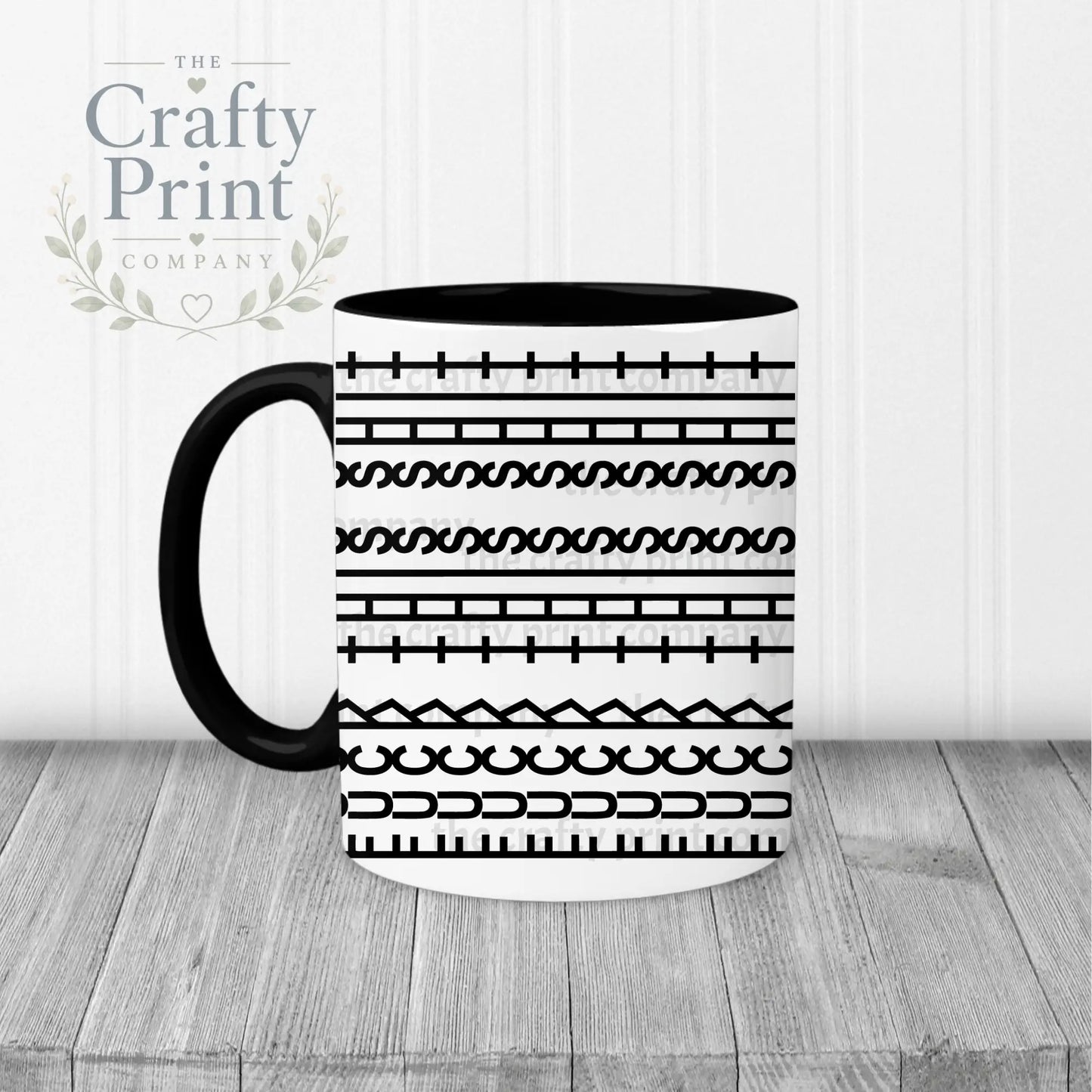 Sweary Mug Hidden Message - Black Handle & Inner - Mugs
