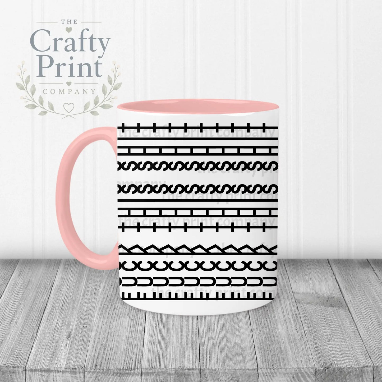 Sweary Mug Hidden Message - Pink Handle & Inner - Mugs