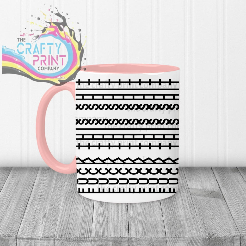 Sweary Mug Hidden Message - Pink Handle & Inner - Mugs
