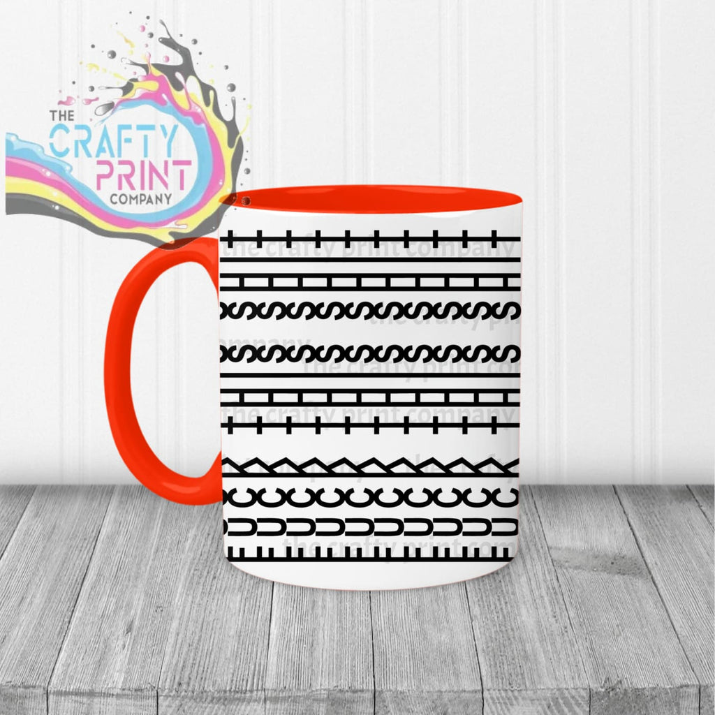 Sweary Mug Hidden Message - Red Handle & Inner - Mugs