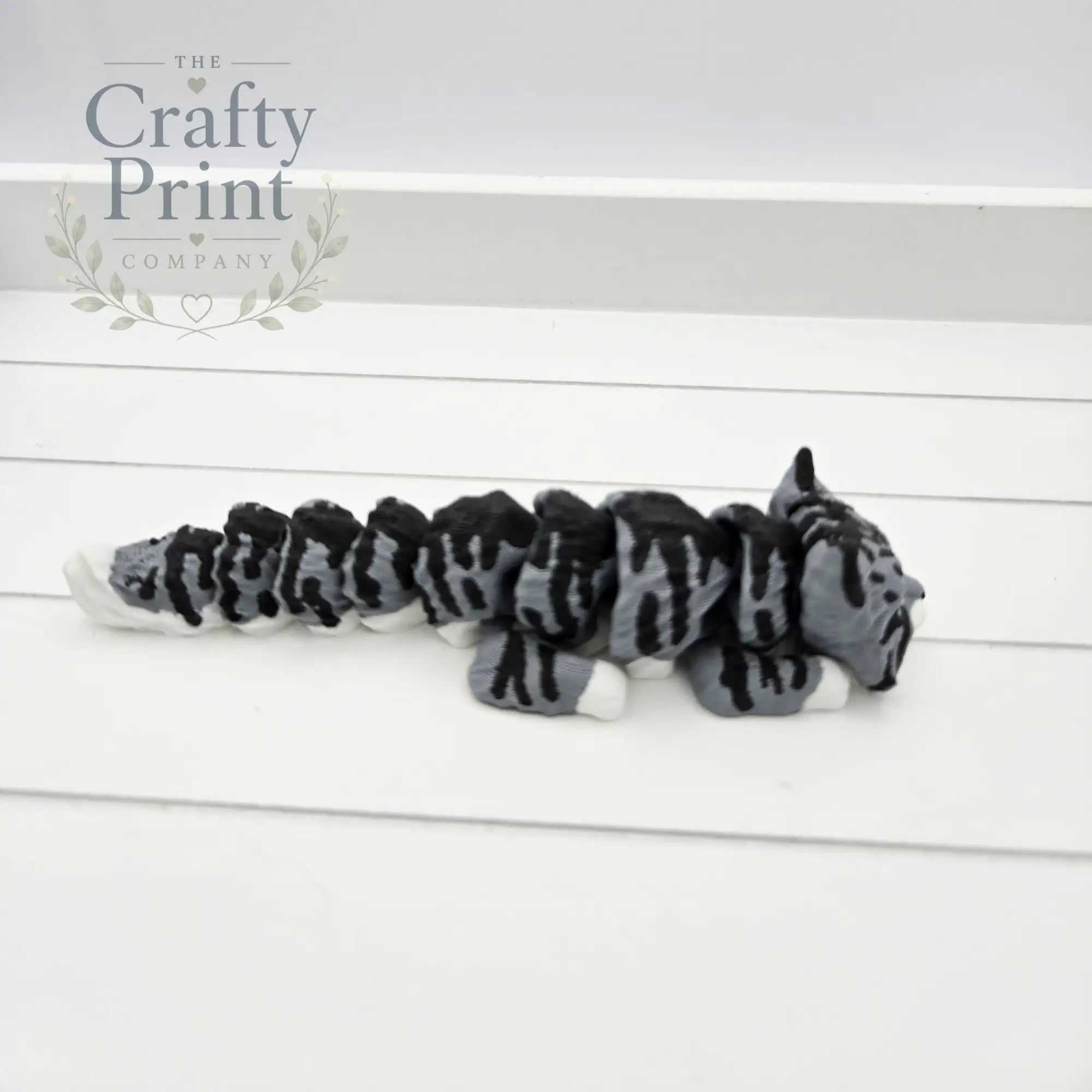 Tabby Cat Articulated Flexi Keyring / Fidget - Keychains