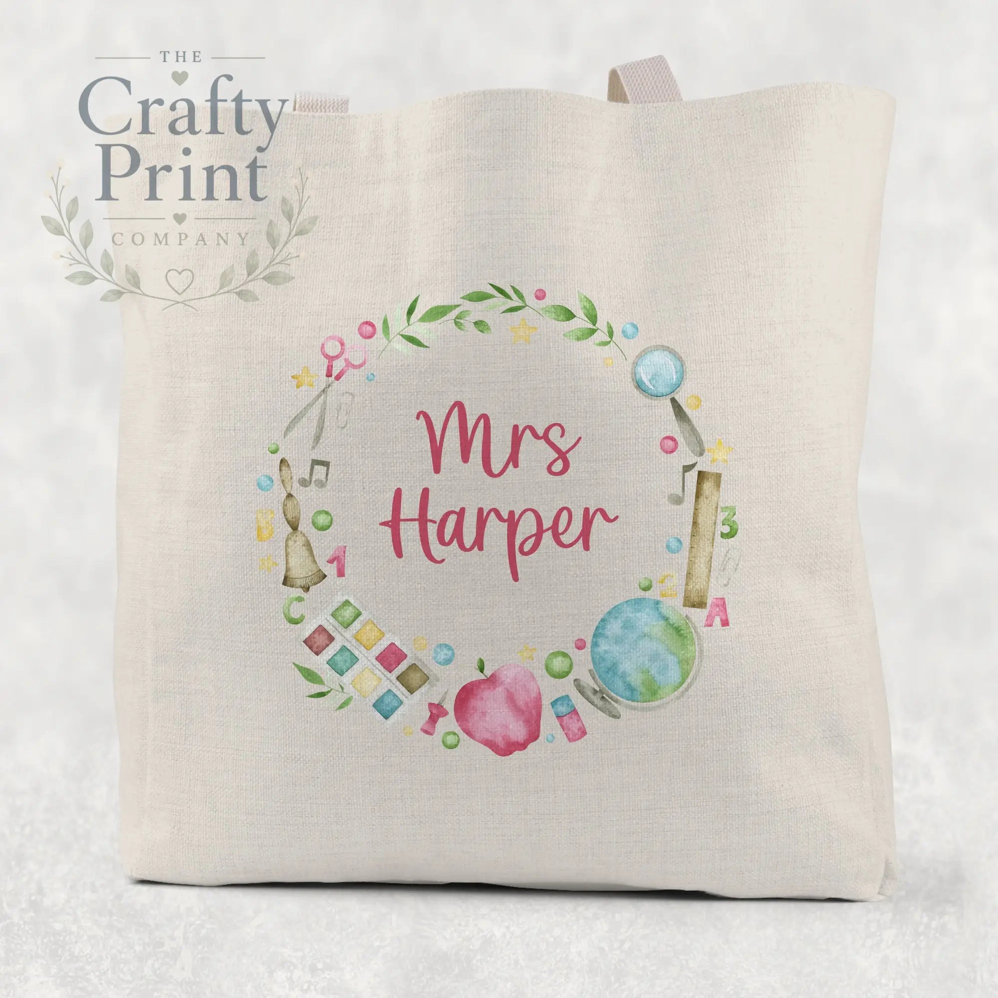 Teacher Frame Tote / Goodie Bag Personalised - Gift Bags