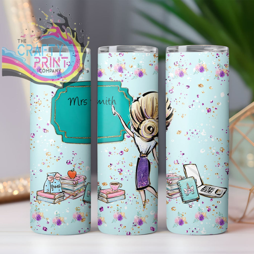 Teacher with Board 20oz Tumbler - Blonde Hair