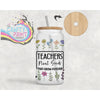 Teachers Plant Seeds Frosted Glass 18oz Tumbler