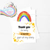 Thank You For Being part of my Story A5 Teacher Card
