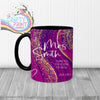 Thank You for helping me grow Glitter Print Mug - Black