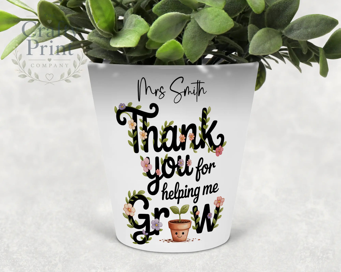 Thank You for helping me grow Plant Pot - Home & Garden >