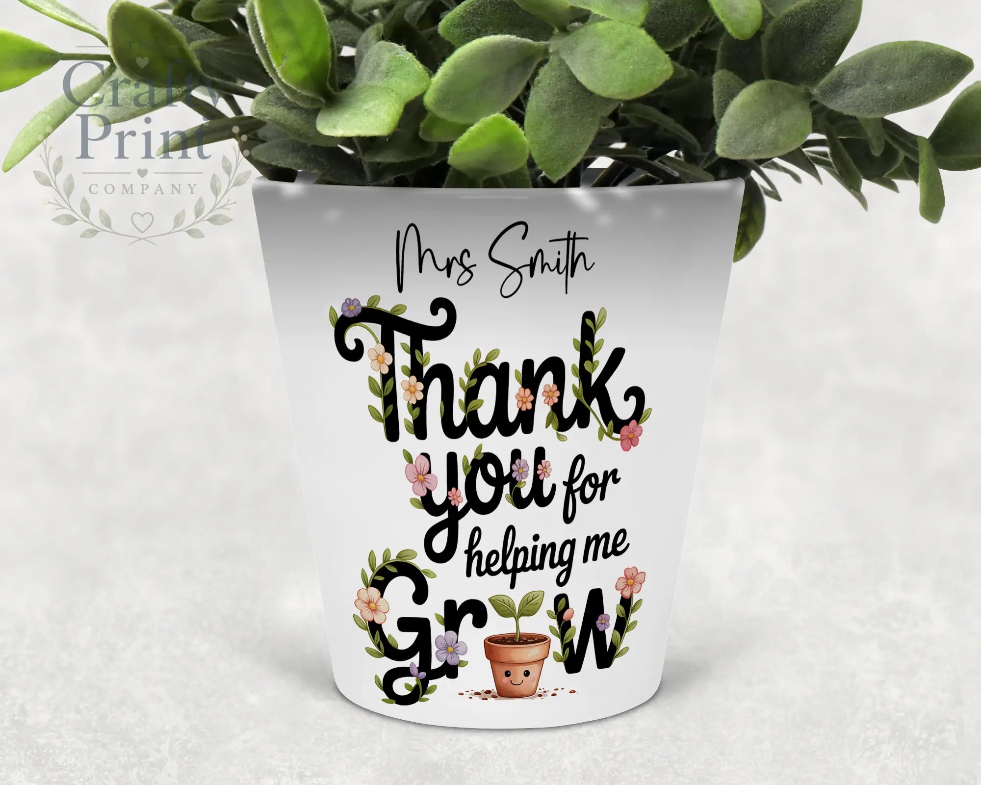 Thank You for helping me grow Plant Pot - Home & Garden >