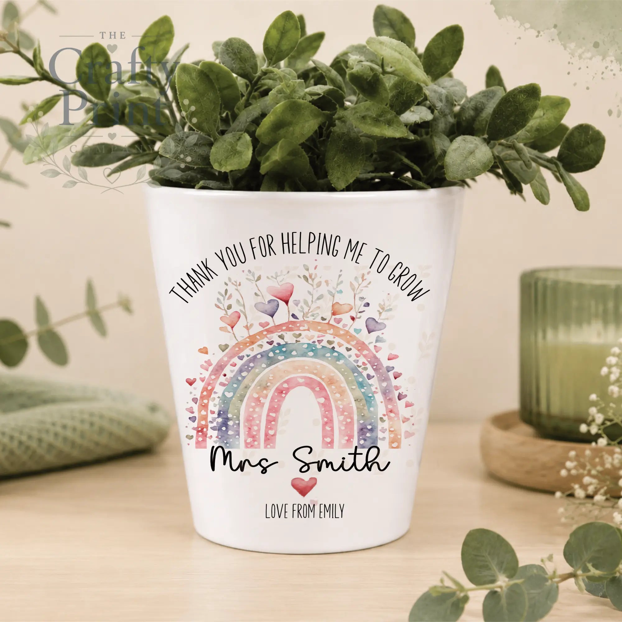 Thank you for helping me to grow Rainbow Heart Plant Pot
