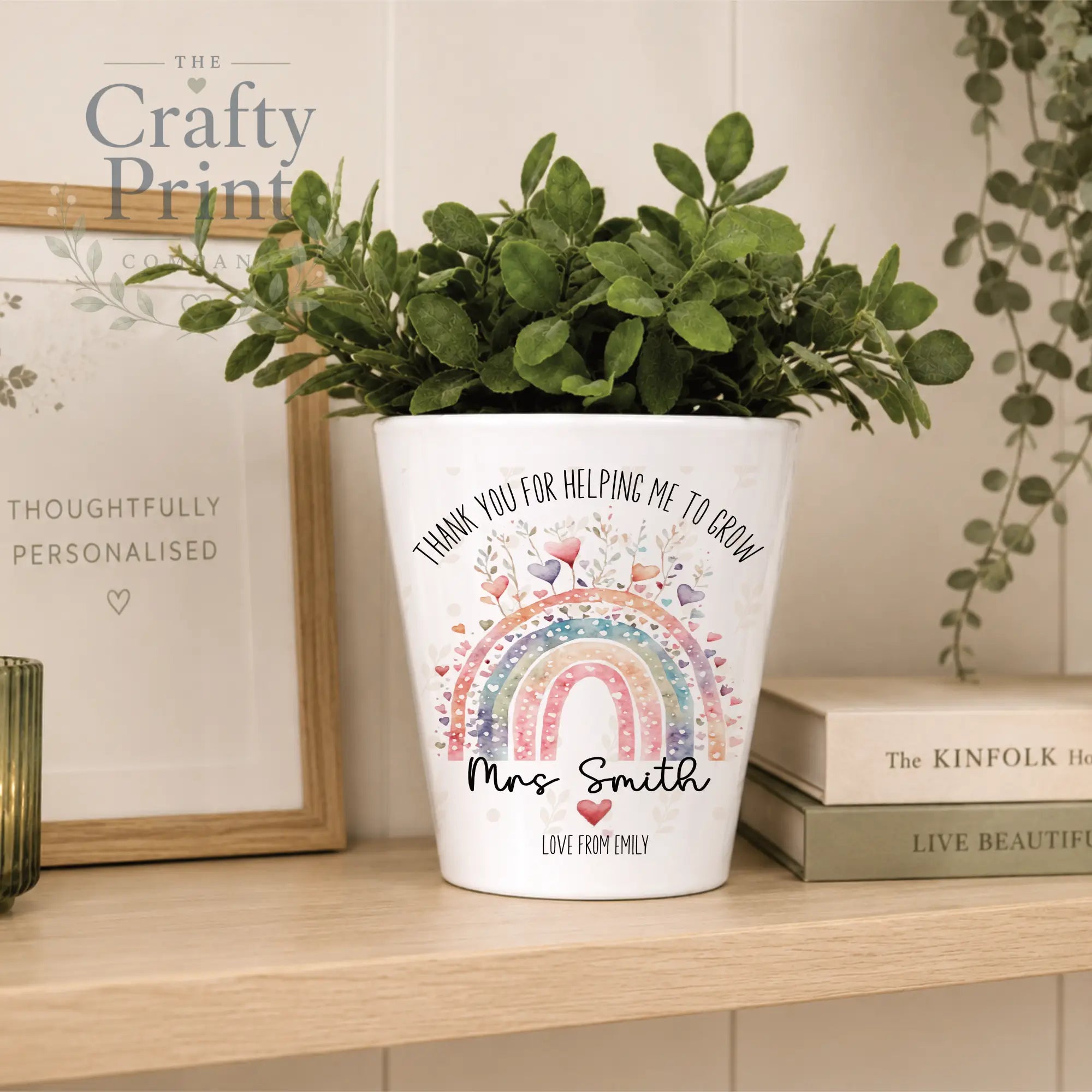 Thank you for helping me to grow Rainbow Heart Plant Pot