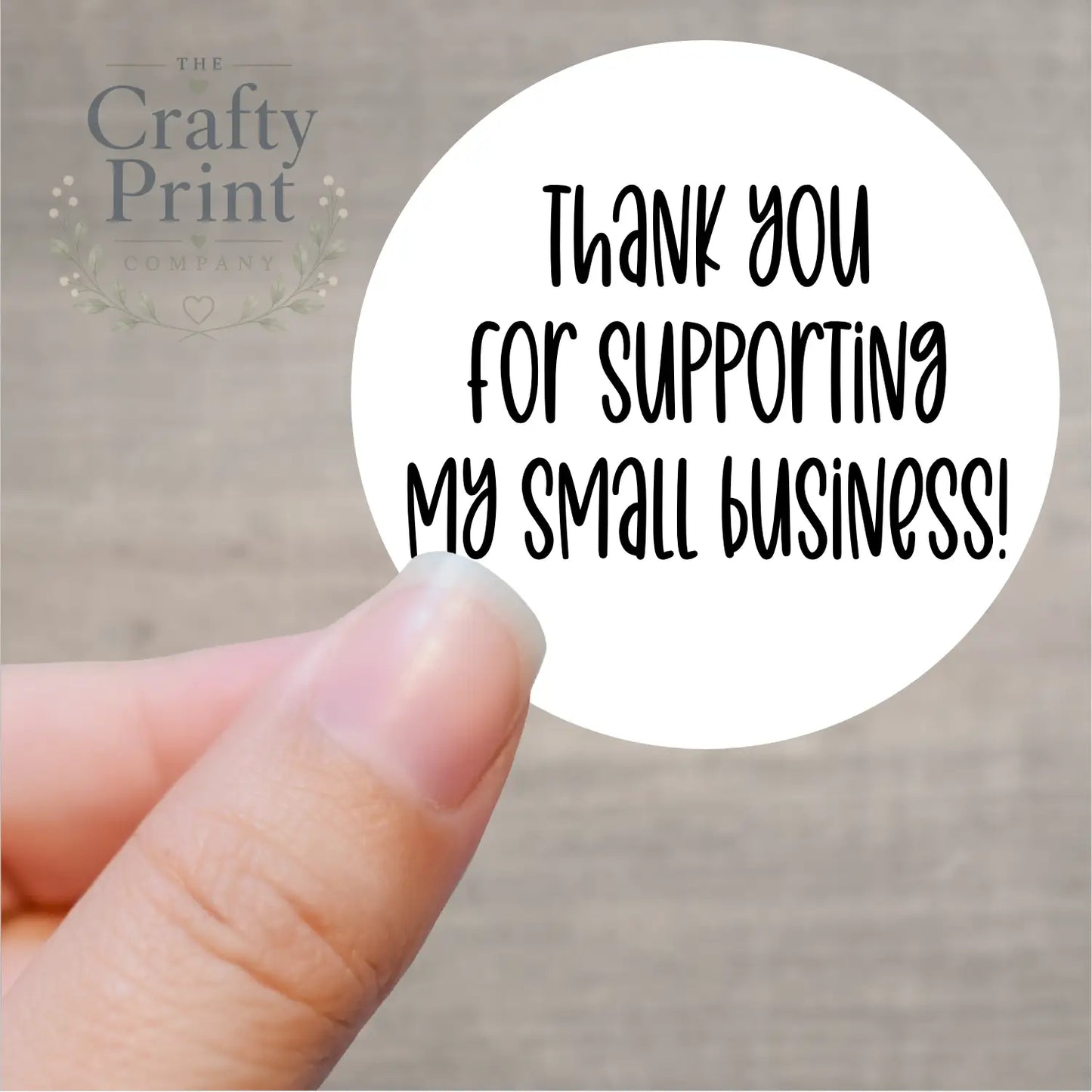 Thank you for supporting my small business Printed Sticker