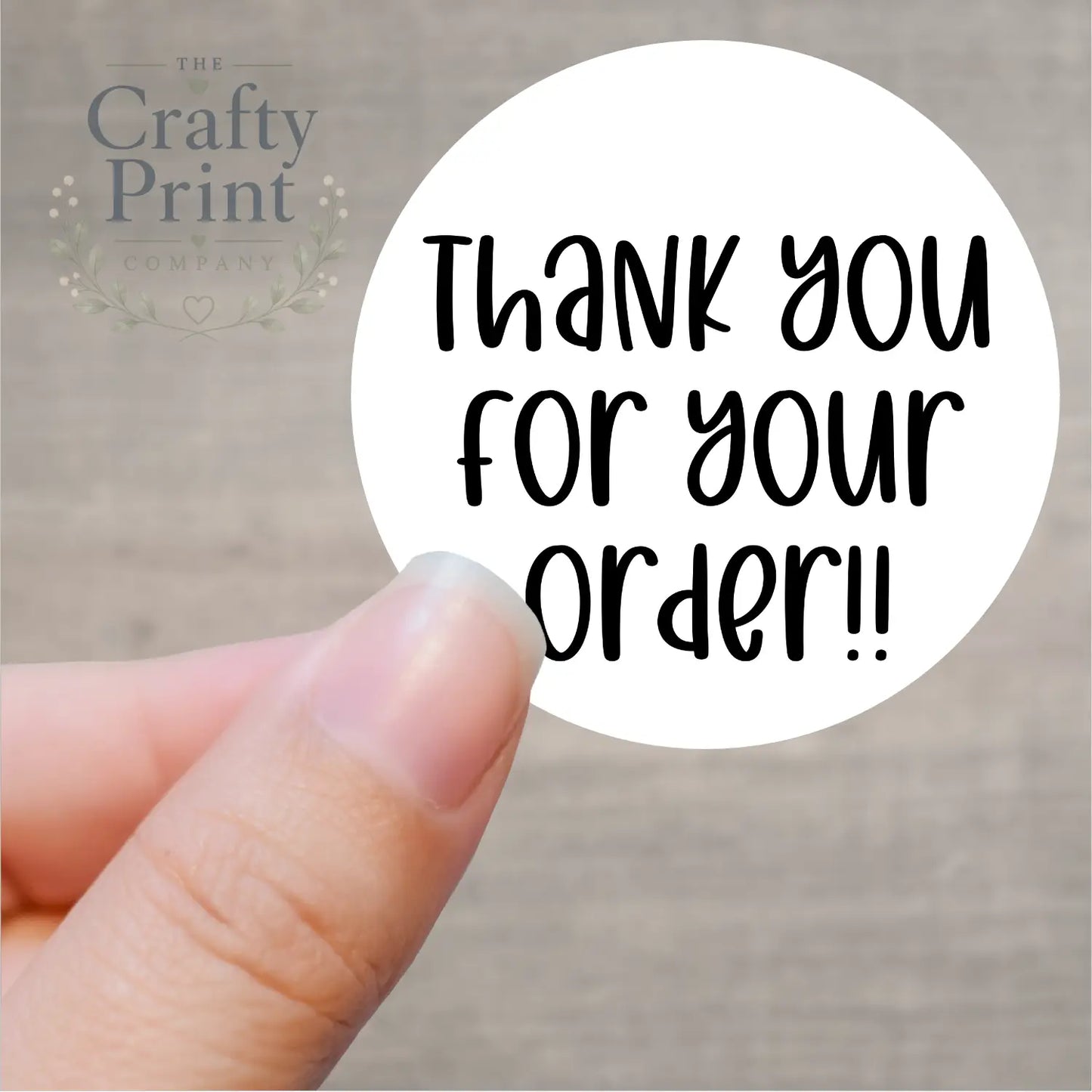 Thank you for your order Printed Sticker - Decorative