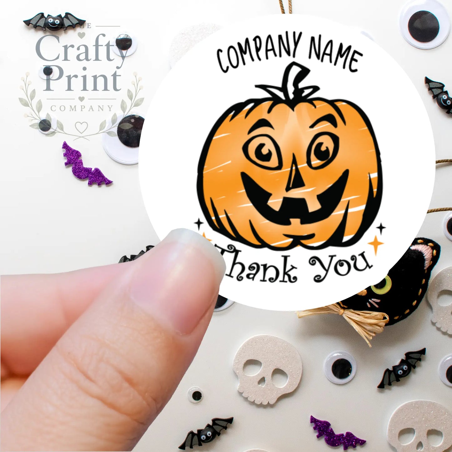 Thank You Halloween V2 Printed Sticker - Decorative Stickers