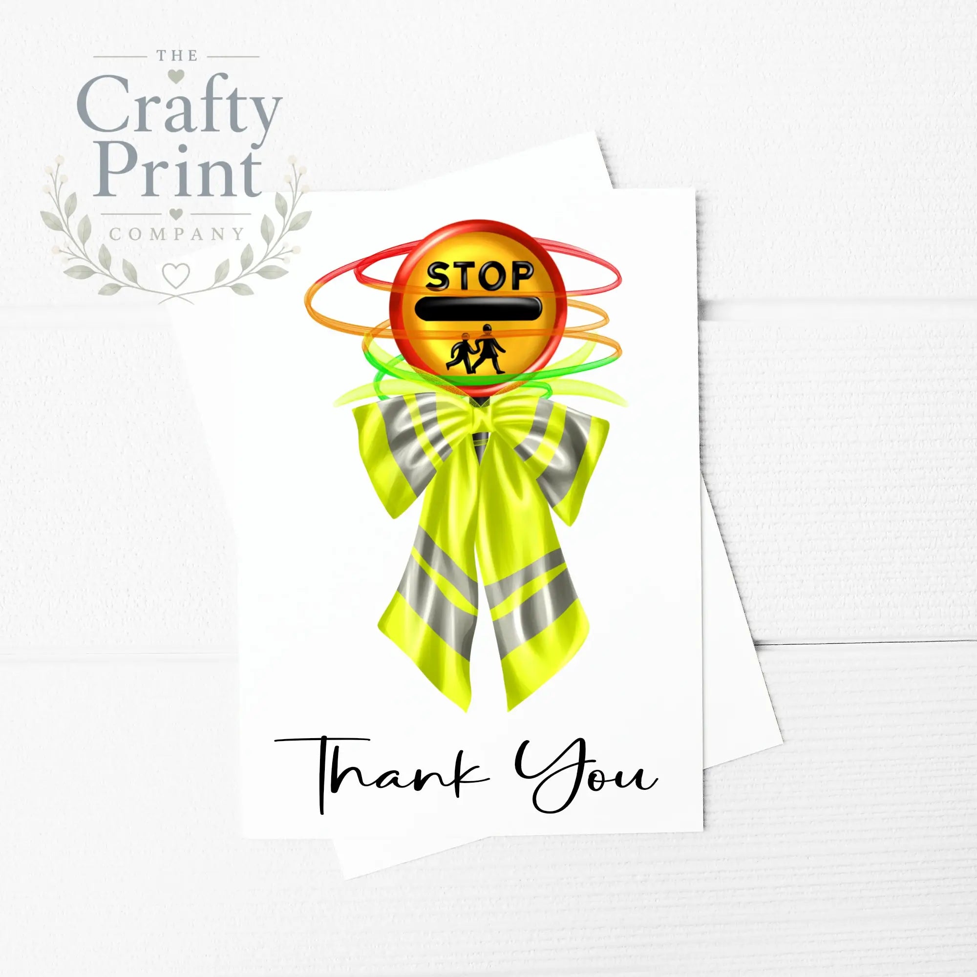 Thank You Lollipop Lady A5 Card & Envelope - Greeting Note