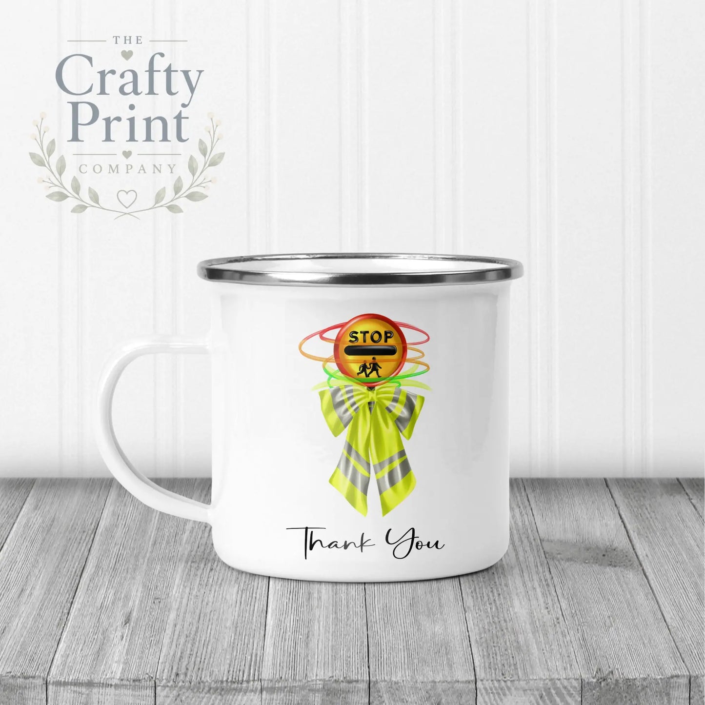Thank You Lollipop Lady Mug - Enamel - Mugs