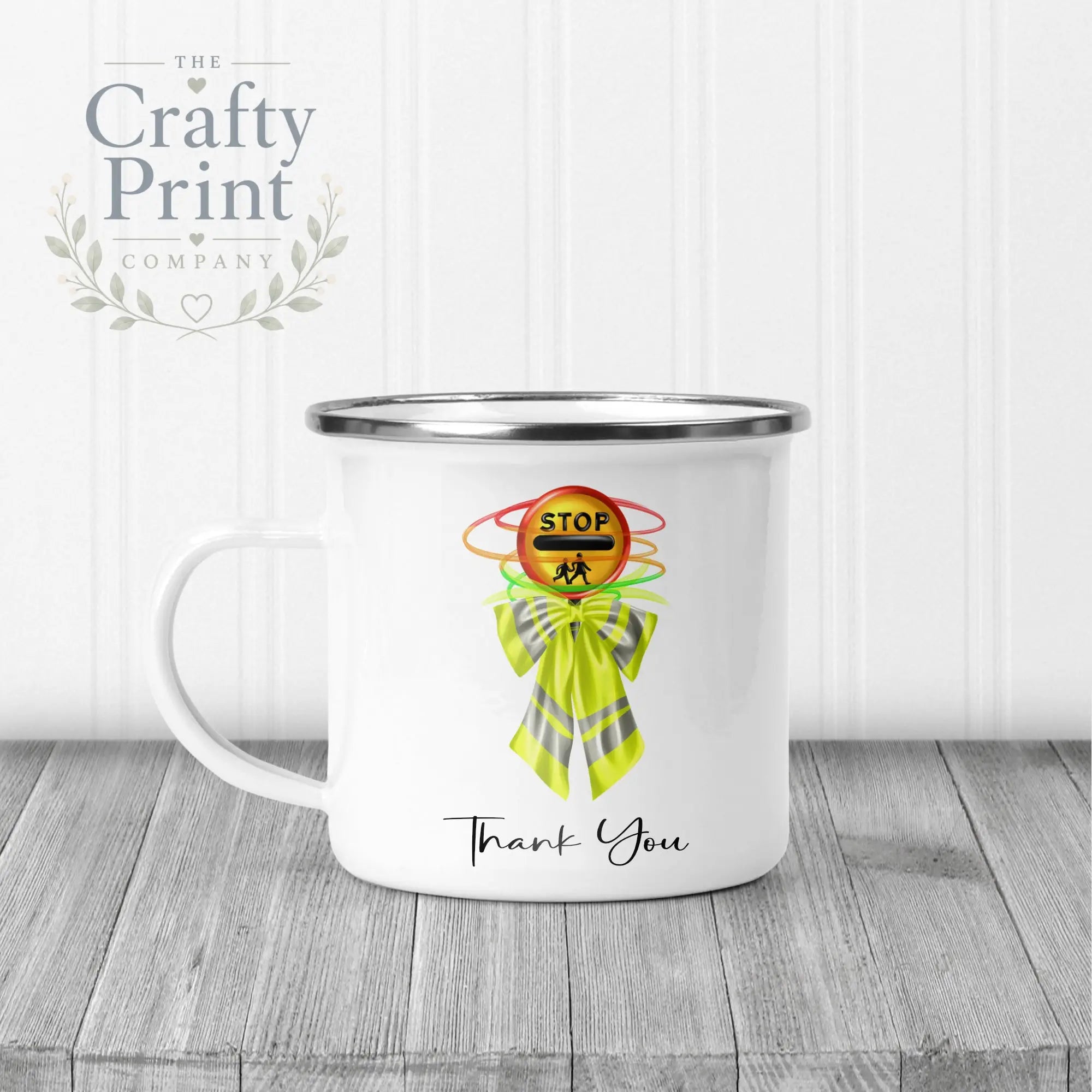 Thank You Lollipop Lady Mug - Enamel - Mugs