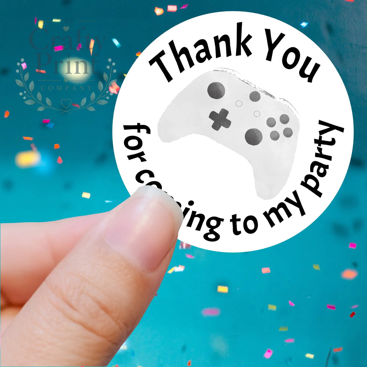 Thank You Xbox Controller Printed Sticker - Decorative