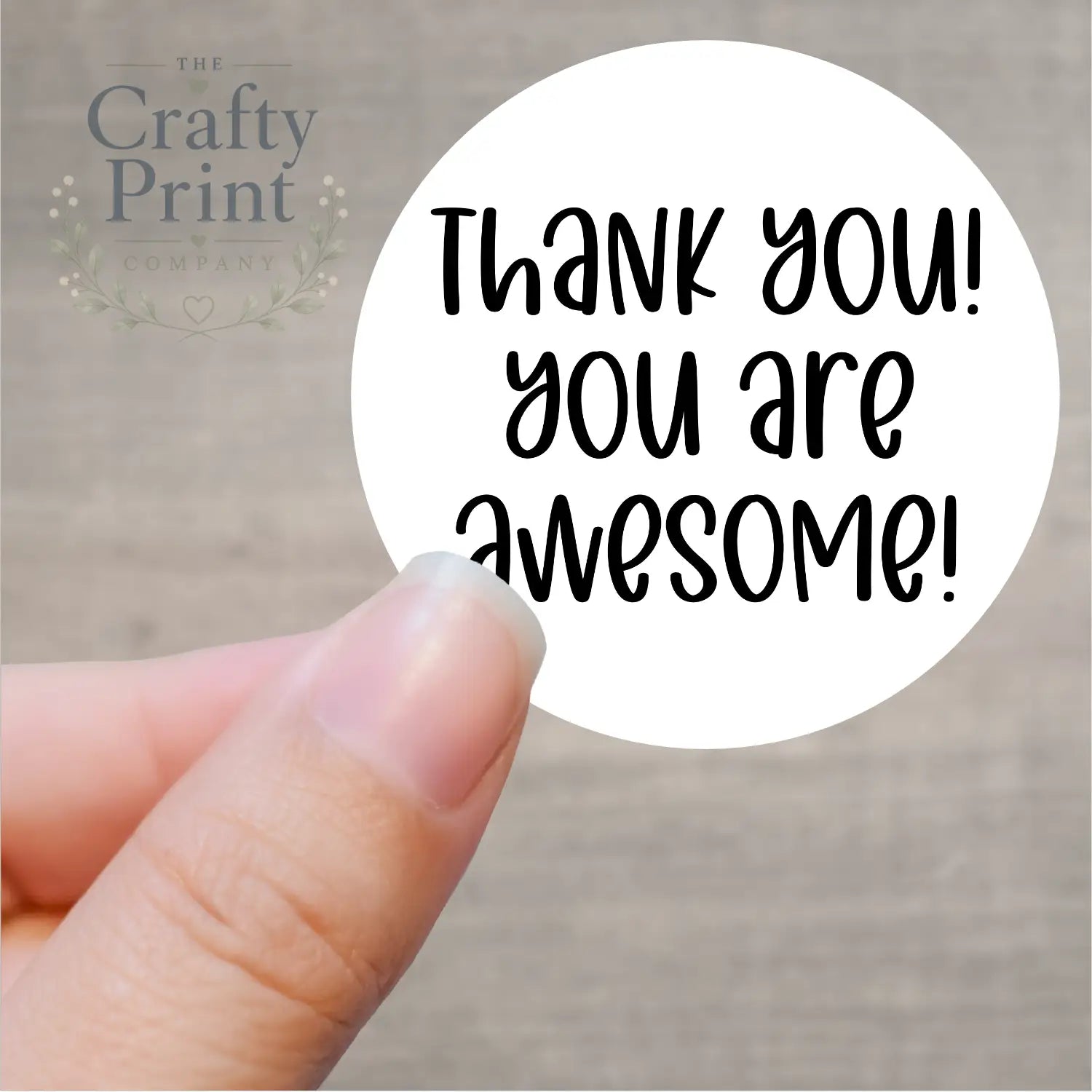 Thank you! you are awesome Printed Sticker - Decorative