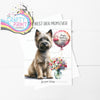 The Best Dog Mom Ever Cairn Terrier Personalised A5 Card