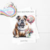 The Best Dog Mom Ever English Bulldog Personalised A5 Card