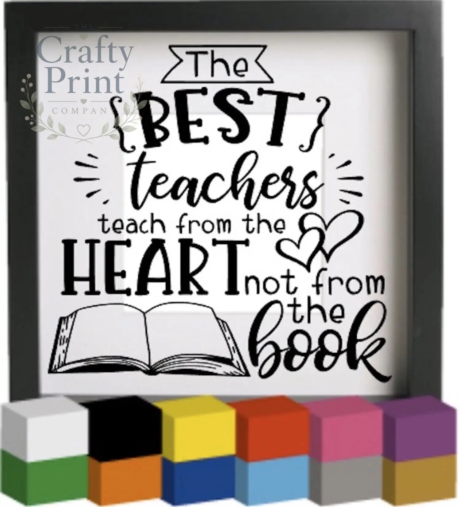 The best teachers V2 Vinyl Decal Sticker - Decorative