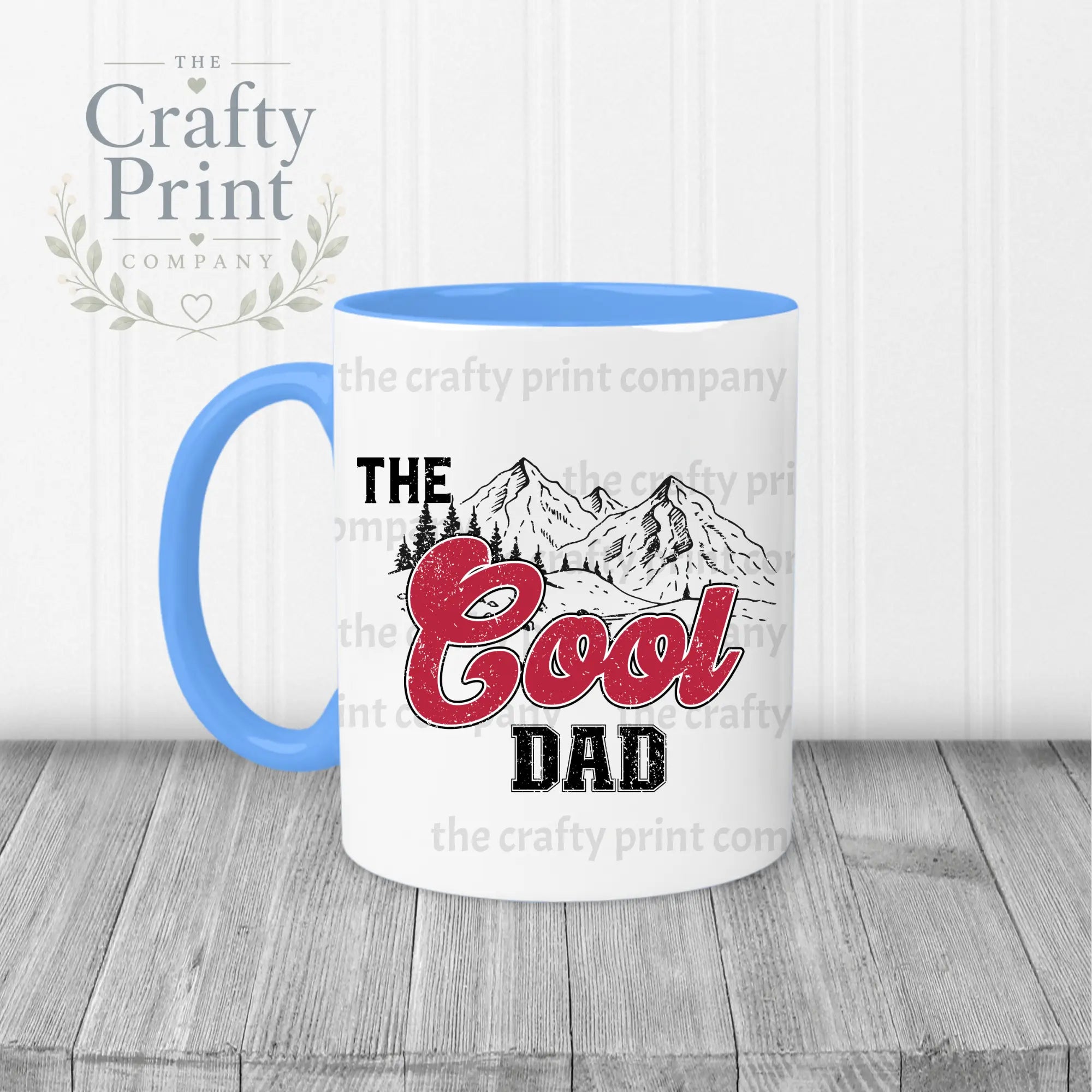 The Cool Dad Mug - Blue Handle & Inner - Mugs